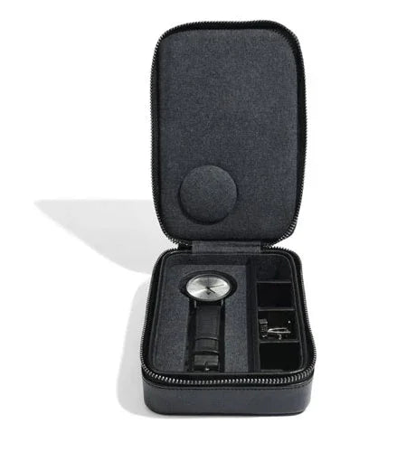 Stackers Travel Watch/Cufflink Box Zipped Black - LX2001 - Homewares, Outdoor, Phone Accessories, Cases, Speakers, Headphones + More -