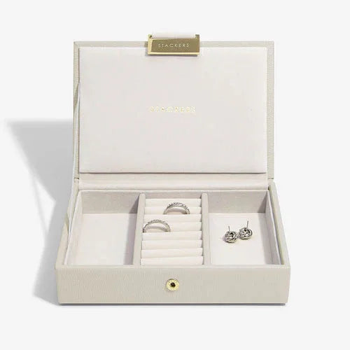 Stackers Classic Mini Jewellery Box Lidded Oatmeal - LX2001 - Homewares, Outdoor, Phone Accessories, Cases, Speakers, Headphones + More -