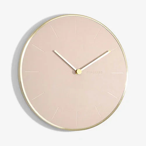 Stackers Wall Clock Blush - LX2001 - Homewares, Outdoor, Phone Accessories, Cases, Speakers, Headphones + More -