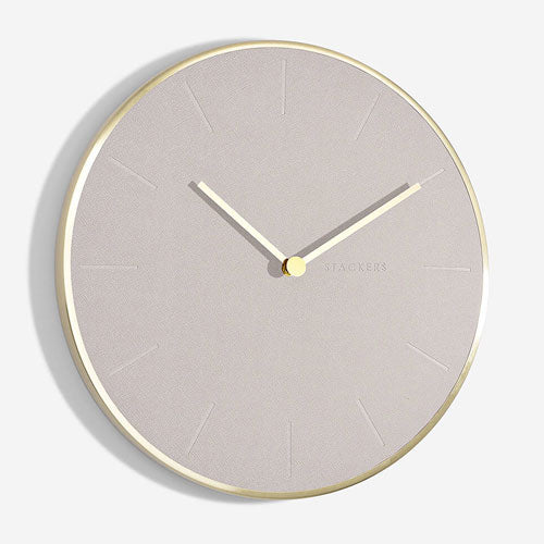 Stackers Wall Clock Taupe