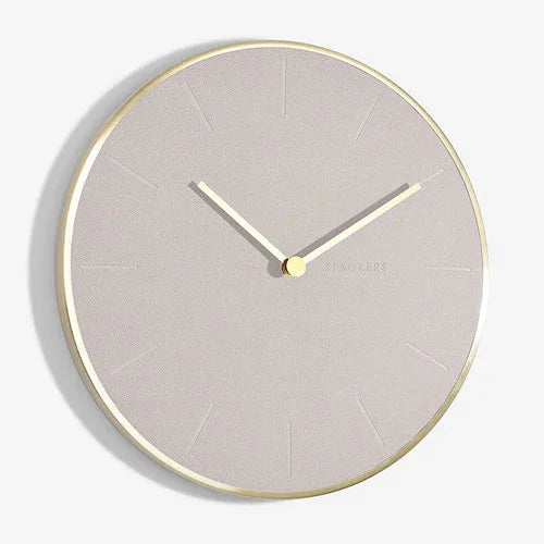 Stackers Wall Clock Taupe - LX2001 - Homewares, Outdoor, Phone Accessories, Cases, Speakers, Headphones + More -