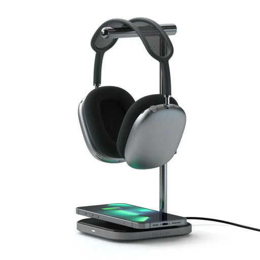 Satechi 2-in-1 Headphone Stand with Wireless Charger - LX2001 - Homewares, Outdoor, Phone Accessories, Cases, Speakers, Headphones + More -