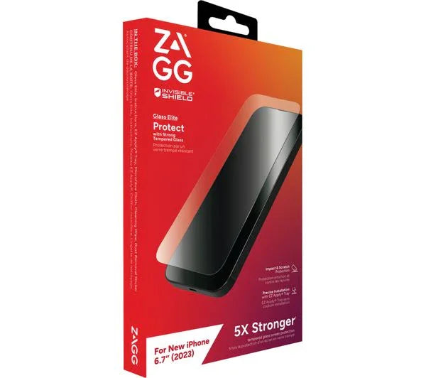 ZAGG InvisibleShield Glass XTR3 iPhone 15 Plus Screen Protector - LX2001 - Homewares, Outdoor, Phone Accessories, Cases, Speakers, Headphones + More -