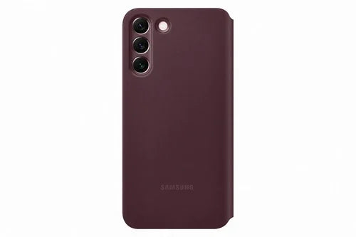 Samsung Galaxy S22+ Smart Clear View Case Cover Burgundy Purple - LX2001 - Homewares, Outdoor, Phone Accessories, Cases, Speakers, Headphones + More -