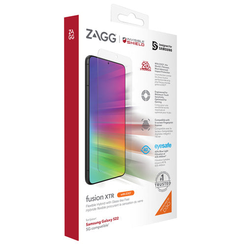 ZAGG InvisibleShield Galaxy S22 5G Fusion XTR Screen Protector - Clear