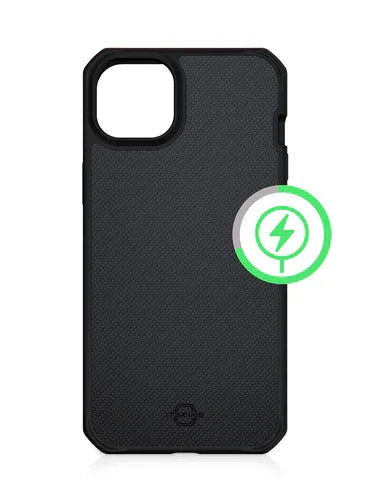 ITSKINS iPhone 14 Plus MagSafe Case Ballistic Black - LX2001 - Homewares, Outdoor, Phone Accessories, Cases, Speakers, Headphones + More -