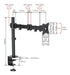 Omp Desk Mount Single Arm 13-27' Monitor Vesa75/100 Mount - LX2001 - Homewares, Outdoor, Phone Accessories, Cases, Speakers, Headphones + More -