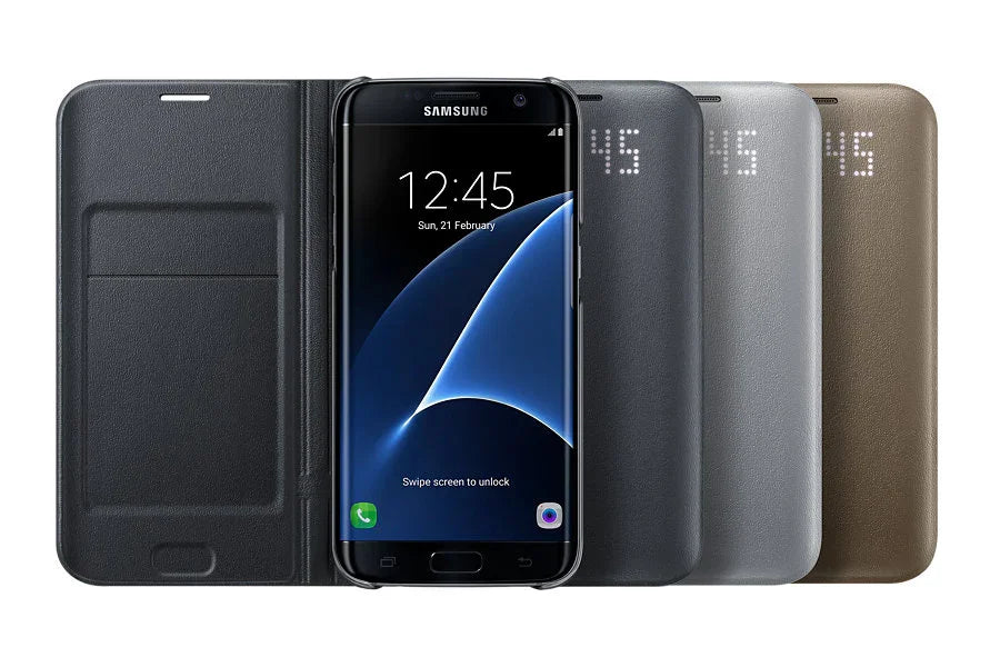 Samsung Galaxy S7 Edge LED View Cover Case GOLD EF-NG935PFEGWW - LX2001 - Homewares, Outdoor, Phone Accessories, Cases, Speakers, Headphones + More -