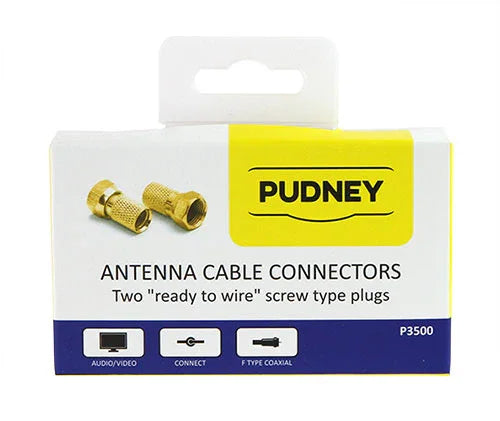 Pudney F Twiston Rg6 Coaxial Wire Plugs Pack 2 - LX2001 - Homewares, Outdoor, Phone Accessories, Cases, Speakers, Headphones + More -