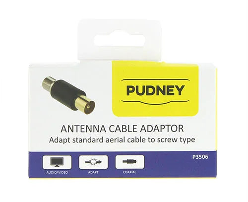 Pudney Coaxial Plug To F Socket Adaptor - LX2001 - Homewares, Outdoor, Phone Accessories, Cases, Speakers, Headphones + More -