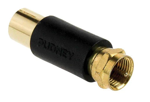 Pudney Coaxial Socket To F Plug Adaptor - LX2001 - Homewares, Outdoor, Phone Accessories, Cases, Speakers, Headphones + More -