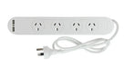 Pudney 4 Way Surge Protection With 2 Usb - LX2001 - Homewares, Outdoor, Phone Accessories, Cases, Speakers, Headphones + More -