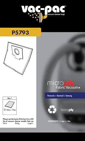 PC87 MICROPLY VACUUM CLEANER BAG - LX2001 - Homewares, Outdoor, Phone Accessories, Cases, Speakers, Headphones + More -