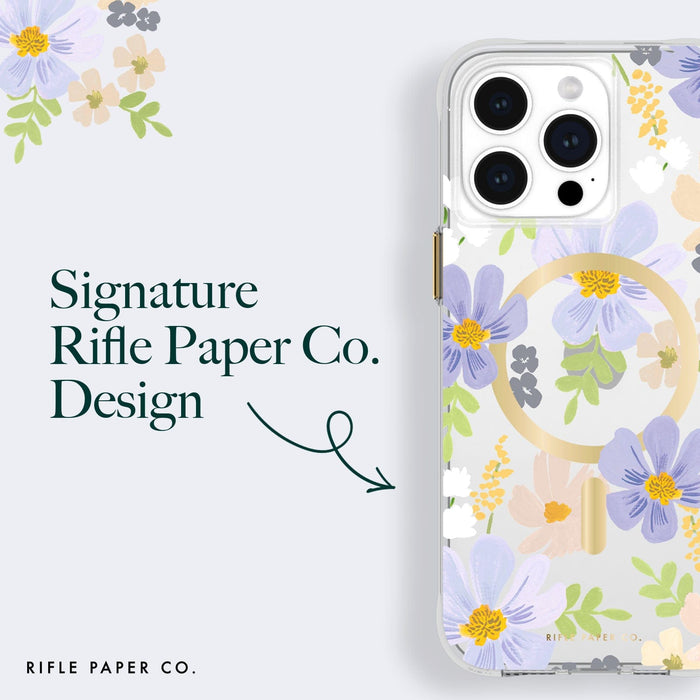 Rifle Paper Case Magsafe Apple iPhone 15 Pro Max Case Pastel