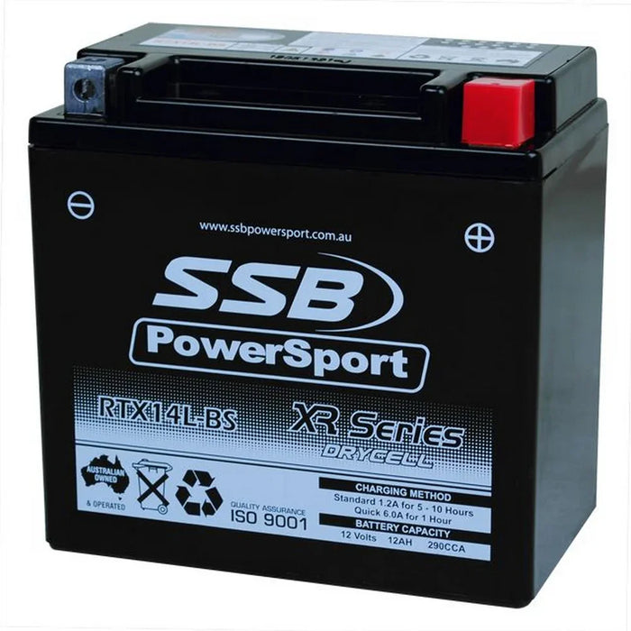 Motorcycle motorbike battery (RTX14L-BS) AGM 12V 12AH 290CCA BY SSB - LX2001 - Homewares, Outdoor, Phone Accessories, Cases, Speakers, Headphones + More -