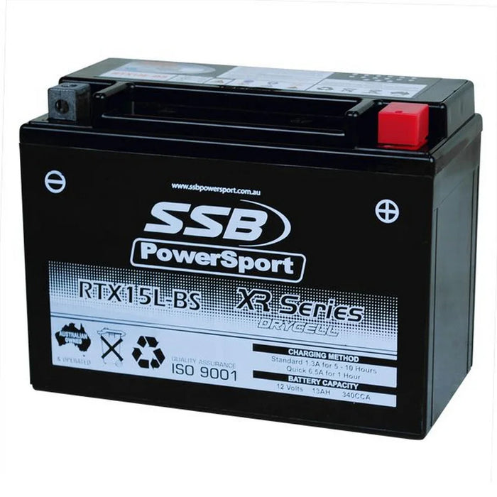 Motorcycle motorbike battery (YTX15L-BS) AGM 12V 13AH 340CCA BY SSB - LX2001 - Homewares, Outdoor, Phone Accessories, Cases, Speakers, Headphones + More -