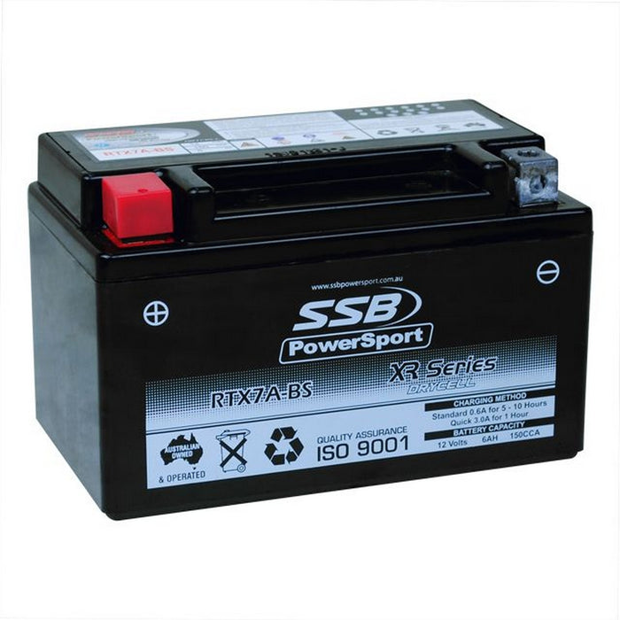 Motorcycle motorbike battery (YTX7A-BS) AGM 12V 6AH 150CCA BY SSB