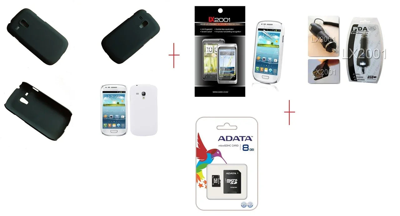 Samsung Galaxy S3 Mini Rubber Case 8GB Charger - LX2001 - Homewares, Outdoor, Phone Accessories, Cases, Speakers, Headphones + More -