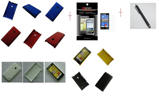 Nokia Lumia 520 Hard Case Screen Protector Stylus - LX2001 - Homewares, Outdoor, Phone Accessories, Cases, Speakers, Headphones + More -