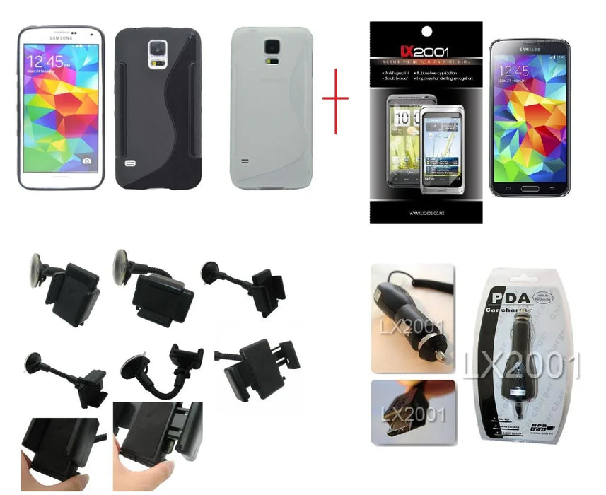Samsung Galaxy S5 Case Car Charger Kit Holder - LX2001 - Homewares, Outdoor, Phone Accessories, Cases, Speakers, Headphones + More -