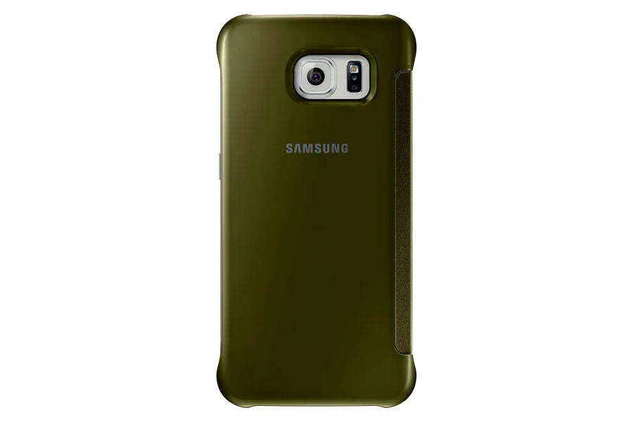 Samsung Galaxy S6 ClearView Cover Case GOLD EF-ZG920BFEGWW - LX2001 - Homewares, Outdoor, Phone Accessories, Cases, Speakers, Headphones + More -