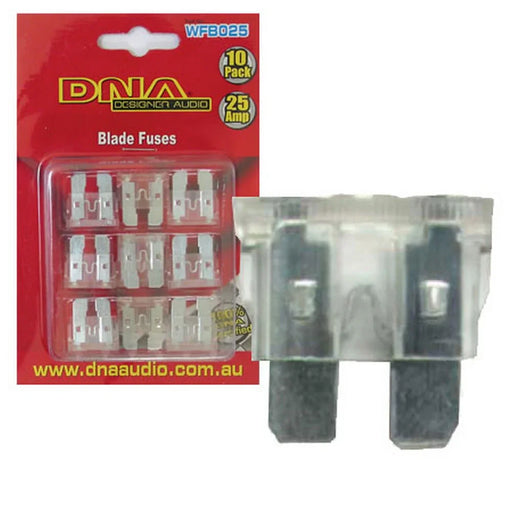 DNA BLADE FUSES STANDARD 25 AMP FUSE ATO (10 PACK) - LX2001 - Homewares, Outdoor, Phone Accessories, Cases, Speakers, Headphones + More -