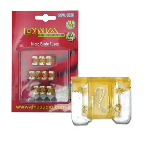 DNA BLADE FUSES MINI 5 AMP FUSE LOW PROFILE FUSE ATT (10 PACK) - LX2001 - Homewares, Outdoor, Phone Accessories, Cases, Speakers, Headphones + More -