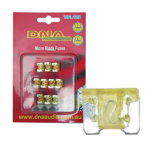 DNA BLADE FUSES MINI 20 AMP FUSE LOW PROFILE FUSE ATT (10 PACK) - LX2001 - Homewares, Outdoor, Phone Accessories, Cases, Speakers, Headphones + More -