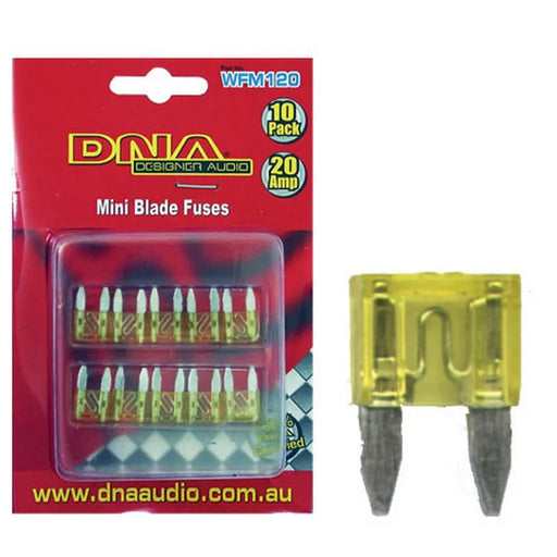 DNA BLADE FUSES MINI 20 AMP FUSE ATM (10 PACK) - LX2001 - Homewares, Outdoor, Phone Accessories, Cases, Speakers, Headphones + More -