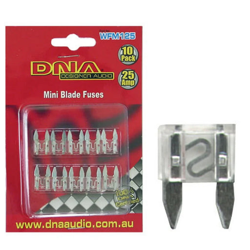 DNA BLADE FUSES MINI 25 AMP FUSE ATM (10 PACK) - LX2001 - Homewares, Outdoor, Phone Accessories, Cases, Speakers, Headphones + More -